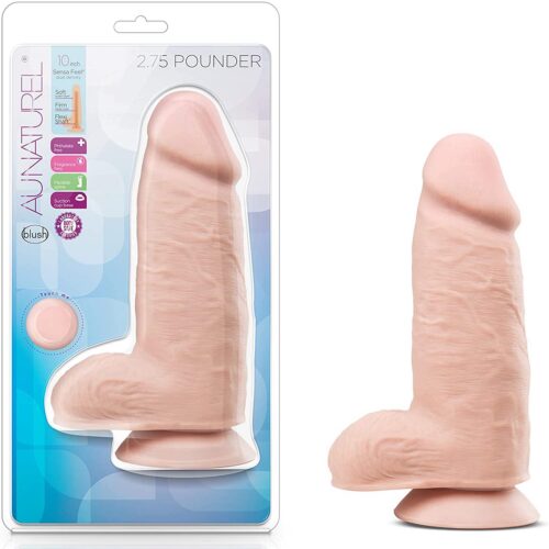 10-INCH-2-75-POUNDER-DILDO.jpeg 10" AU NATUREL 2.75 POUNDER