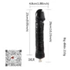 10" DILDO NEGRO 3XLR