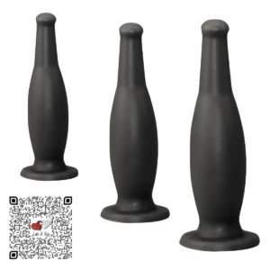 3 PACK PROGRESIVO PLUG DILATADOR BOTELLA NEGRO