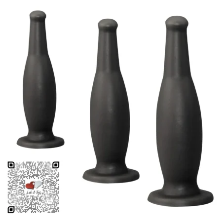 3 PACK PROGRESIVO PLUG DILATADOR BOTELLA NEGRO