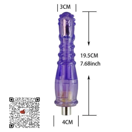 7" DILDO ROSA TRANSLÚCIDO 3XLR