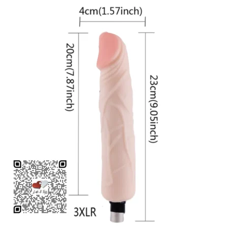 8" DILDO APIÑONADO 3XLR