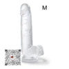 8-INCH-DILDO-CRISTAL-CON-TESTICULOS.001 dildo mediano translucido color cristal 8 pulgadas con testículos