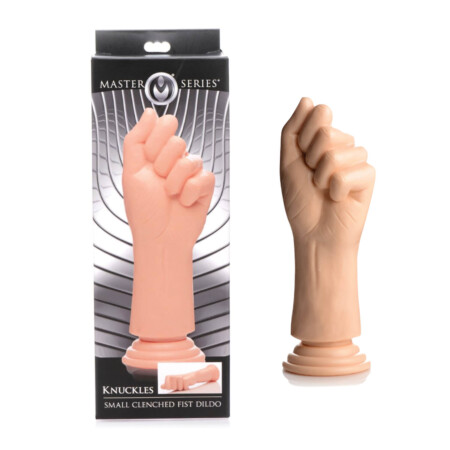 9.5" MASTER SERIES SMALL KNUCKLES CLENCHED FIST DILDO