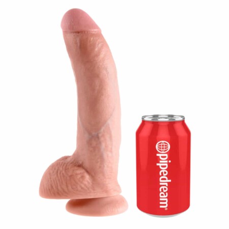 9" KING COCK WITH BALLS DILDO
