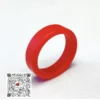 Anillo sencillo de silicona para pene color rojo con diámetro interno de 3.5cm
