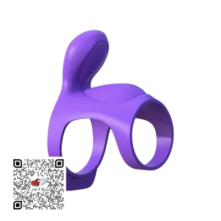 Perfil anillo vibrador parejas con doble anillo y estimulador clítoris