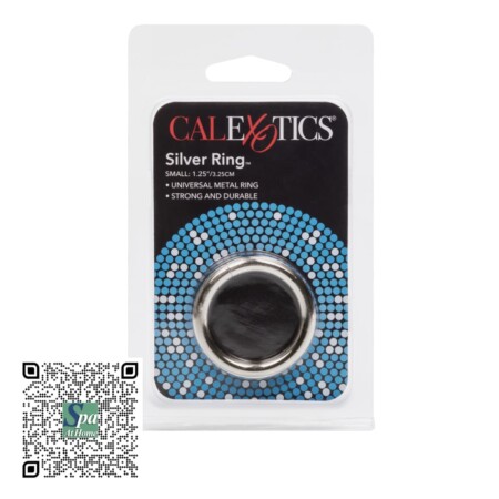 CALEXOTICS ANILLO PLATEADO PEQUEÑO PARA PENE Y TESTÍCULOS | SMALL SILVER COCKRING
