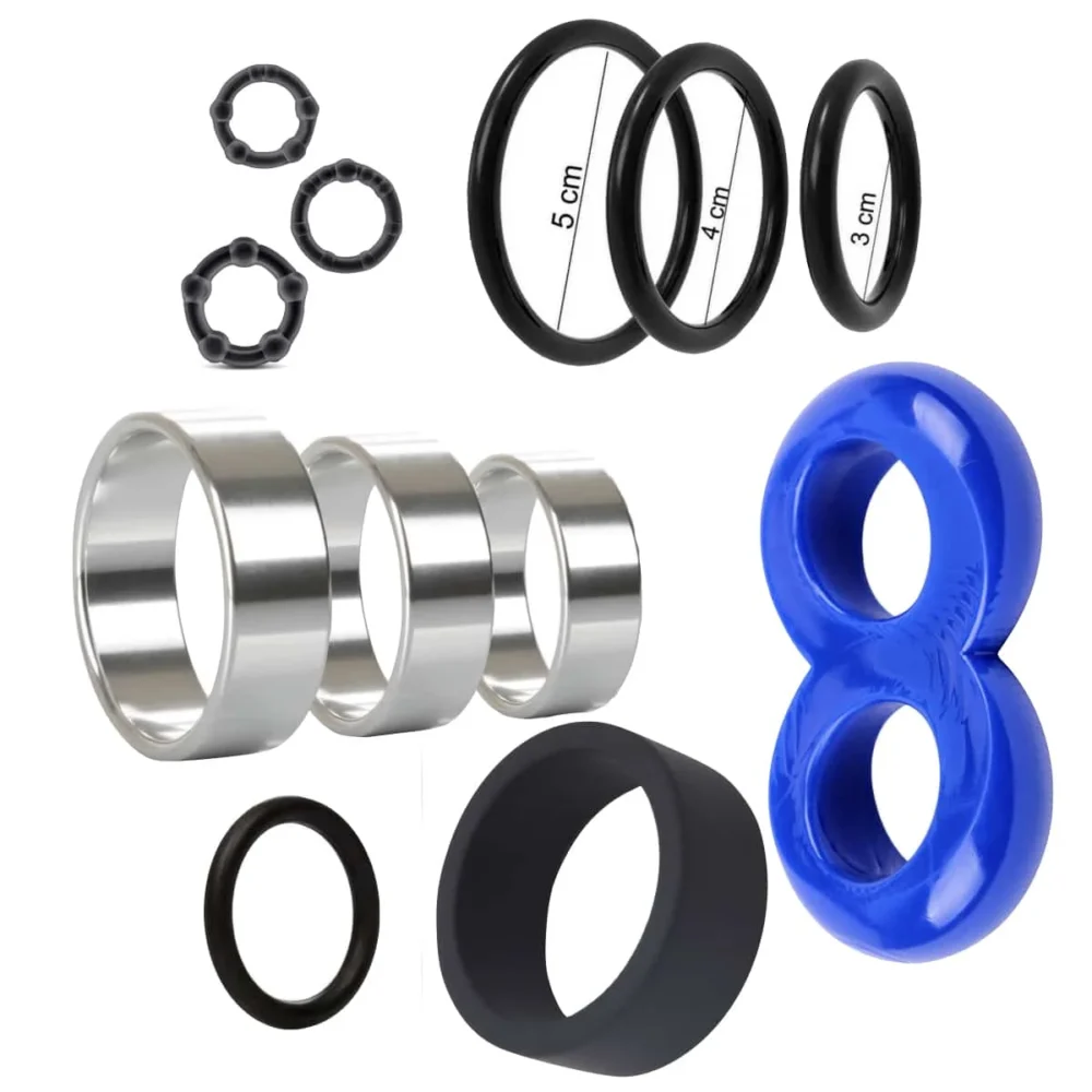 CATEGORIA-ANILLOS Anillos para pene de todo tipo, sencillos, dobles, triples, metálicos, silicona acero inoxidable