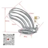 JAULA DE CASTIDAD PARA PENE COCK CAGE CANASTA JUMBO 50MM