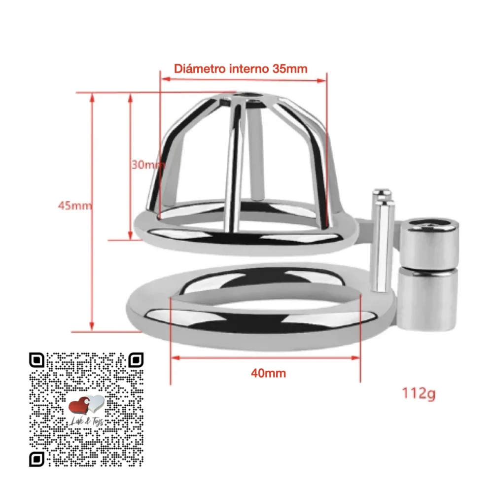 COCK-CAGE-CANASTA-MIN-40MM.webp JAULA DE CASTIDAD PARA PENE COCK CAGE CANASTA MINI 40MM