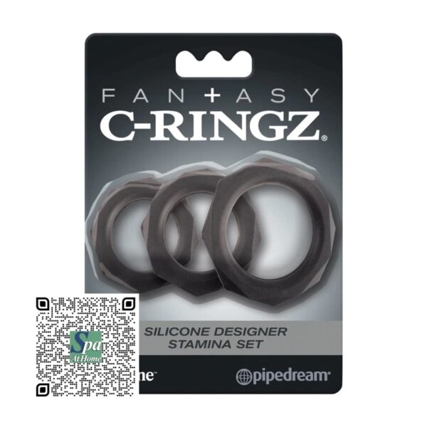 FANTASY-C-RINGZ-SILICONE-DESIGNER-STAMINA-SET-COCK-RING-EMPAQUE.jpeg SET DE 3 ANILLOS PARA PENE Y TESTÍCULOS PIPEDREAM SILICONE DESIGNER | PIPEDREAM SILICONE DESIGNER STAMINA SET COCK RING