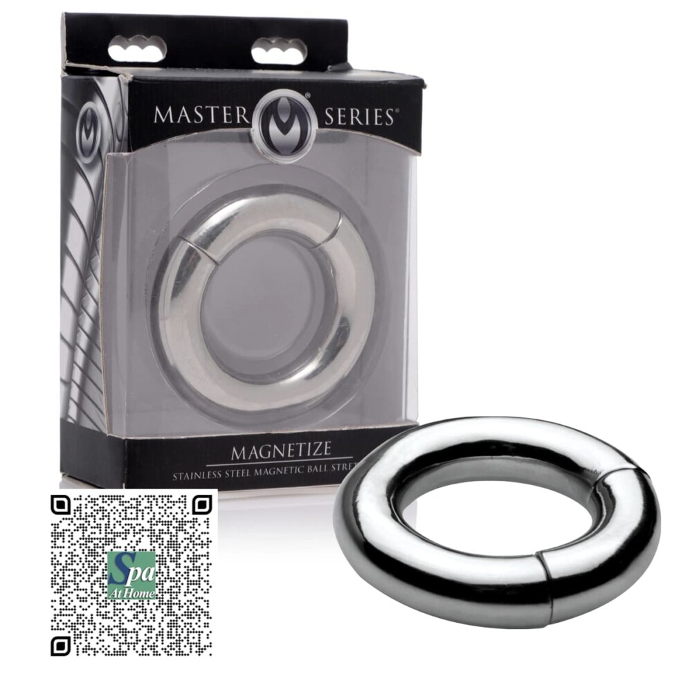 MASTER-SERIES-MAGNETIZE-STAINLESS-STEEL-BALL-STRETCHER-ANILLO-ENLONGADOR-DE-ESCROTO-ACERO-INOXIDABLE.jpeg MASTER SERIES MAGNETIZE STAINLESS STEEL MAGNETIC BALL STRETCHER