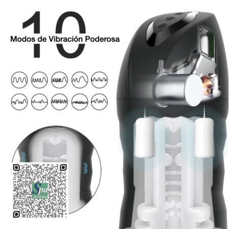 MASTURBADOR SUCCIONADOR, VIBRADOR 5X10 AUTOMÁTICO PARA HOMBRES