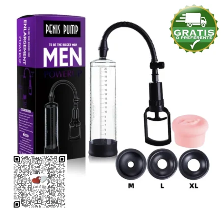 PENIS PUMP MEN ENLARGEMENT SYSTEM CON ACCESORIOS