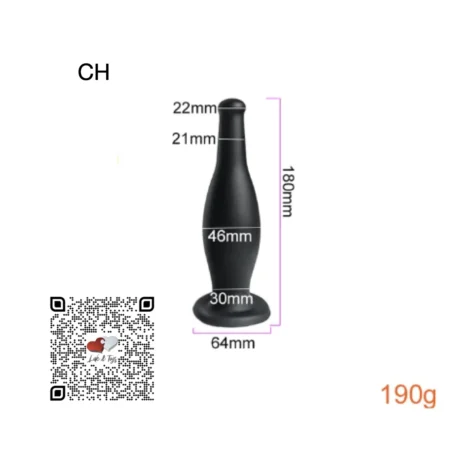 PLUG DILATADOR NEGRO CHICO
