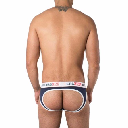 Suspensorio Unwet azul marino empaque - underwear masculino premium México Alexanders King