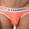 Detalle de suspensorio Alexander's King Salmón Neón Unwet color vibrante vivos blancosReintentar Alexanders King