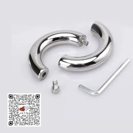 ANILLO ENTRENADOR PARA PENE Y TESTÍCULOS  DE ACERO INOXIDABLE 40mm | STAINLESS STEEL BALL STRETCHER COCK RING 40mm