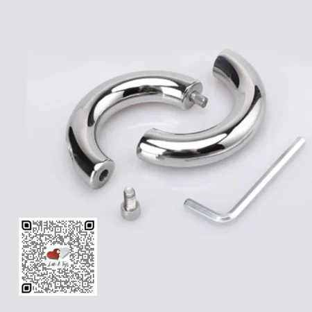 ANILLO ENTRENADOR PARA PENE Y TESTÍCULOS  DE ACERO INOXIDABLE 50mm | STAINLESS STEEL BALL STRETCHER COCK RING 50mm