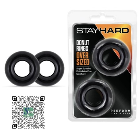 ANILLOS PARA PENE Y TESTÍCULOS DONA DE GRAN FORMATO STAY HARD | DONUT RINGS OVER SIZED