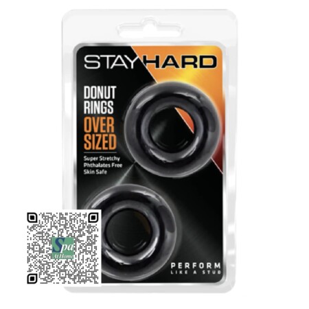 ANILLOS PARA PENE Y TESTÍCULOS DONA DE GRAN FORMATO STAY HARD | DONUT RINGS OVER SIZED