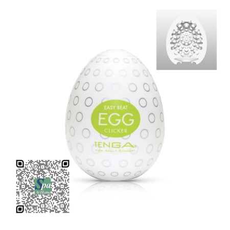 Tenga Egg Clicker masturbador con textura de protuberancias hemisféricas
