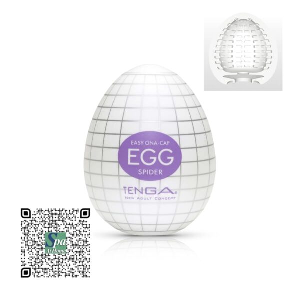 Tenga Egg Spider masturbador con nervaduras entrelazadas estilo telaraña