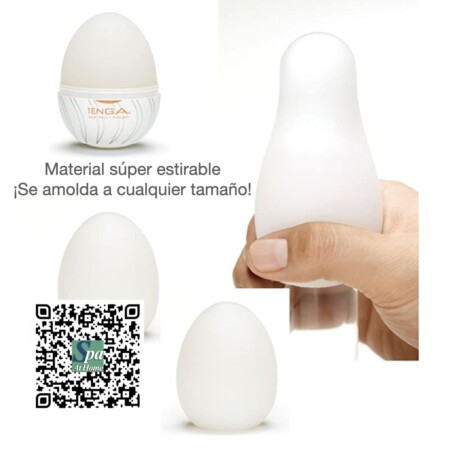 Detalle de textura interna Tenga Egg Twister con espirales estimulantes