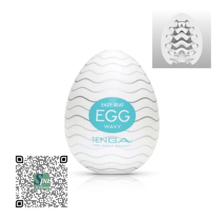 Tenga Egg Wavy masturbador con ondulaciones continuas internas