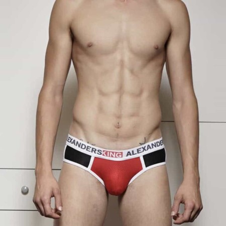 BRIEF NEGRO ROJO UNWET ALEXANDERS KING