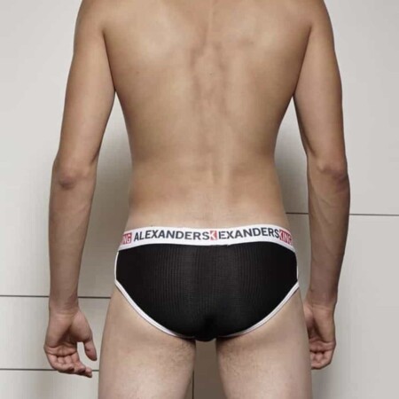 BRIEF NEGRO ROJO UNWET ALEXANDERS KING