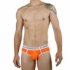 Brief naranja neón Unwet Alexander's King vista frontal - underwear masculino premium alegre