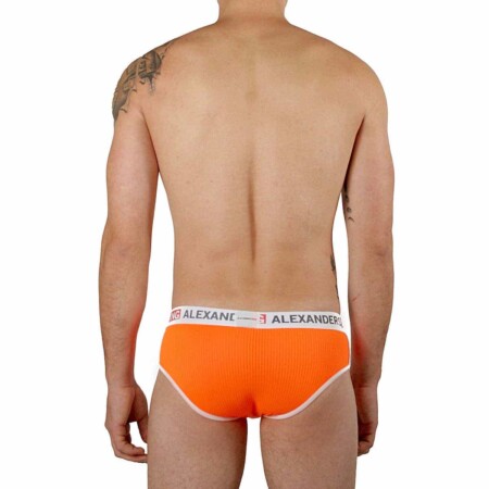 Brief Unwet naranja fosforescente empaque - calzón masculino vibrante México