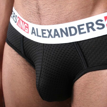 Brief Alexander's King detalle trasero negro - tela transpirable Unwet elegante Alexanders King