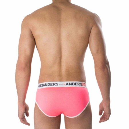 Brief Skinit rosa fosforescente empaque - calzón masculino premium México Alexanders King