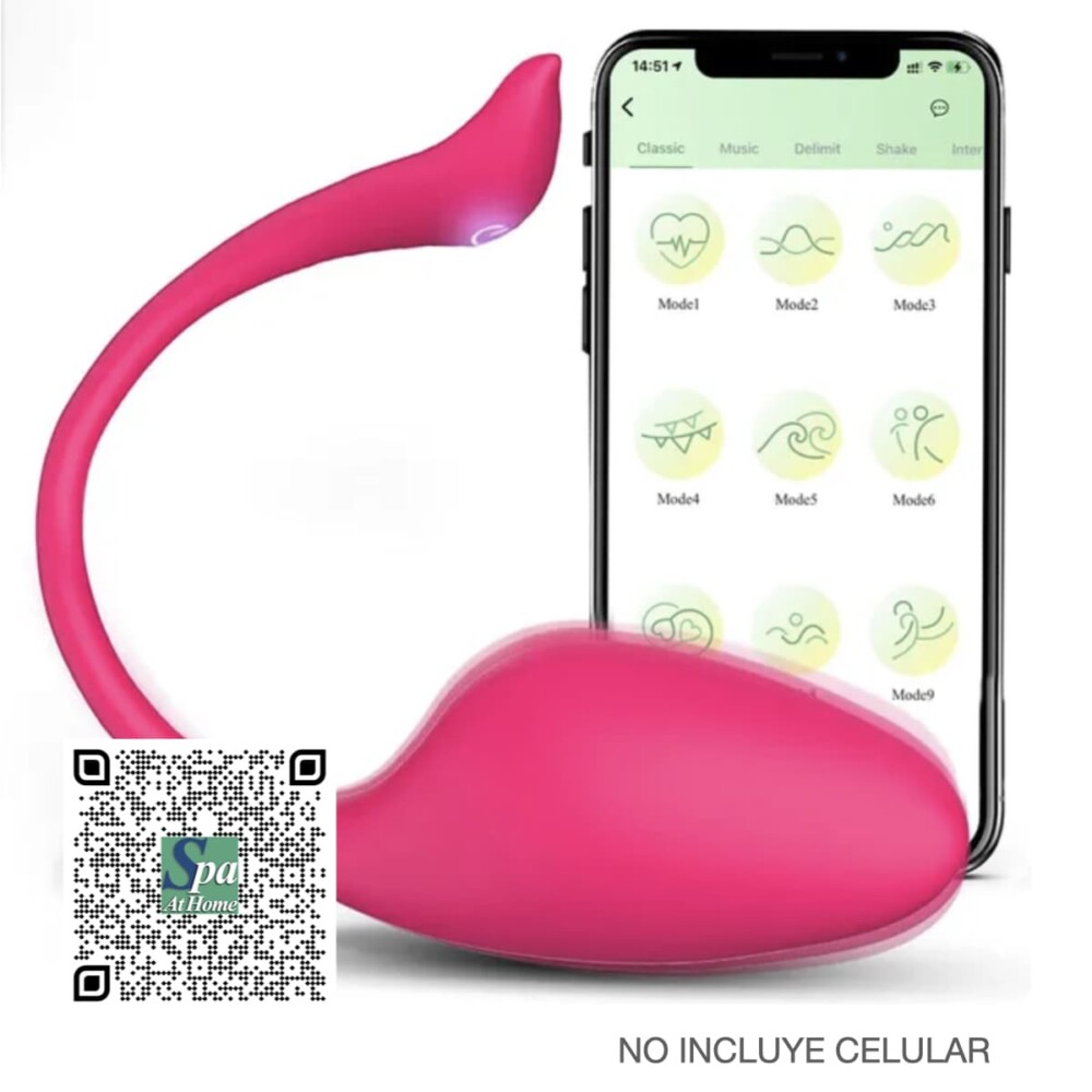 VIBRADOR BALA ROSA CONTROL BLUETOOTH