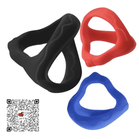 Anillos triples de silicona para pene y testículos