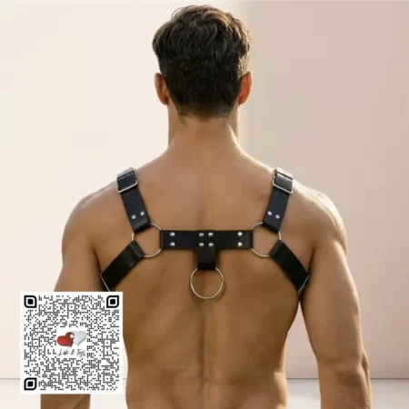ARNÉS PECTORAL ESTILO CALLEJERO DE CUERO SINTÉTICO
