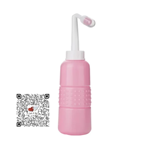 Bidet portátil Personal Hygiene Purifier rosa 450ml con boquilla angulada para higiene anal