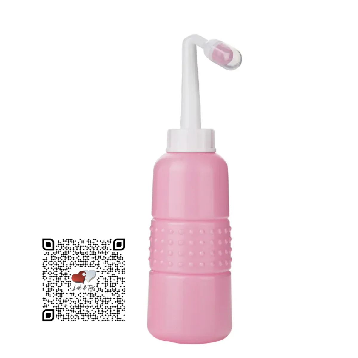 Bidet portátil Personal Hygiene Purifier rosa 450ml con boquilla angulada para higiene anal