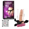 Dildo vibrador warrior con arnés y dildo funda vibrador con velocidad regulable