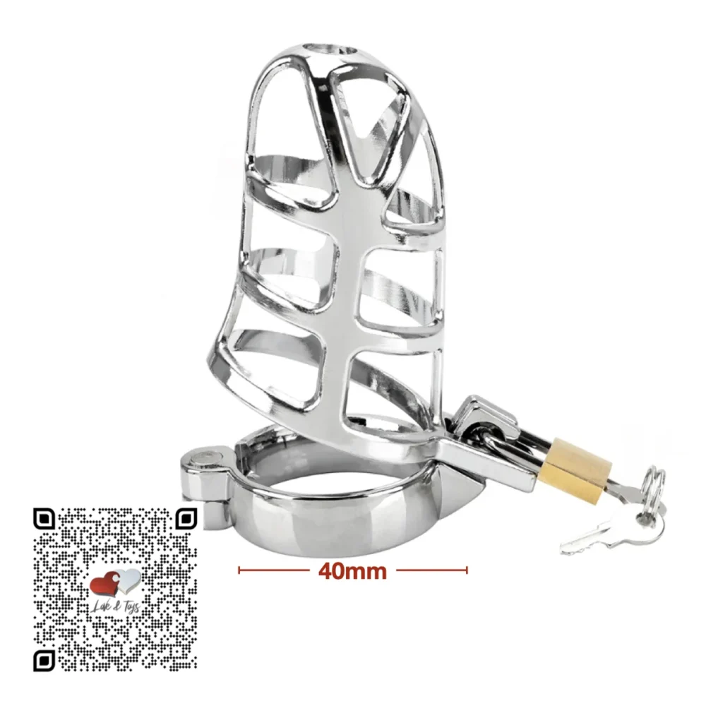 jaula-de-castidad-para-pene-cock-cage-metalico-nido-40mm Jaula castidad pene cock cage metálico nido 40mm aleación aluminio BDSM