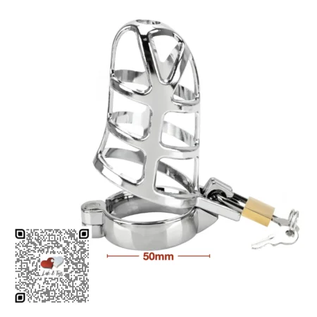 jaula-de-castidad-para-pene-cock-cage-metalico-nido-50mm Jaula castidad pene cock cage metálico nido 50mm aleación aluminio BDSM
