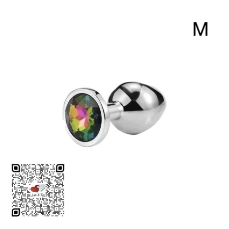 plug-metalico-gem-circulo-iridiscente-m PLUG METÁLICO GEM CÍRCULO
