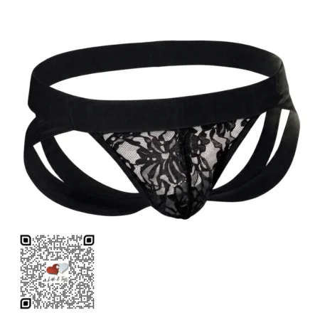 x3ME suspensorio doble soporte negro encaje lace levanta y redondea las nalgas